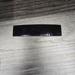 Classic Black Rectangular Hair Barrette